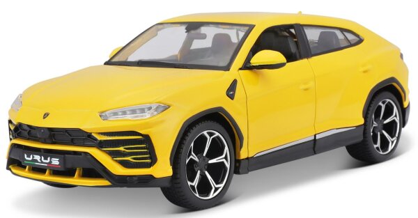 Lamborghini Urus Gelb 1/24 Modellauto von Maisto lizenziert und detailgetreu