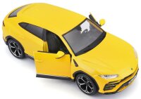 Lamborghini Urus Gelb 1/24 Modellauto von Maisto lizenziert und detailgetreu