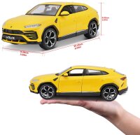 Lamborghini Urus Gelb 1/24 Modellauto von Maisto lizenziert und detailgetreu