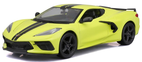 Chevrolet Corvette Stingray Coupe 2020 Gelb 1/24 Modellauto von Maisto