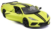 Chevrolet Corvette Stingray Coupe 2020 Gelb 1/24 Modellauto von Maisto
