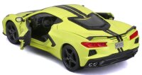 Chevrolet Corvette Stingray Coupe 2020 Gelb 1/24 Modellauto von Maisto