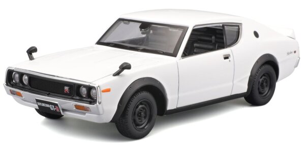 Nissan Skyline 2000 GT-R 1973 KPGC110 1/24 Modellauto Weiss von Maisto