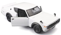 Nissan Skyline 2000 GT-R 1973 KPGC110 1/24 Modellauto Weiss von Maisto