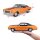 Chevrolet Chevelle Sportcoupé 1971 orange 1/18 Modellauto von Maisto