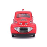 1948 Ford F-1 Pickup Harley Davidson 1/24 Model Car Red...