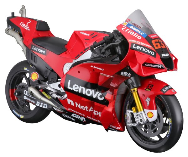 MotoGP 1/6 Ducati Desmosedici #63 Bagnaia Modell 2022 Detailgetreu