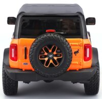 Ford Bronco Badlands 1/24 Model Car in Orange Harley...