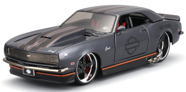 Chevrolet Camaro 1968 Harley Davidson Modellauto 1:24 Schwarz von Maisto