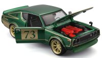 Nissan Skyline 2000GT-R 1973 1/24 Modellauto grün von Maisto lizenziert