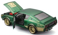 Nissan Skyline 2000GT-R 1973 1/24 Modellauto grün von Maisto lizenziert