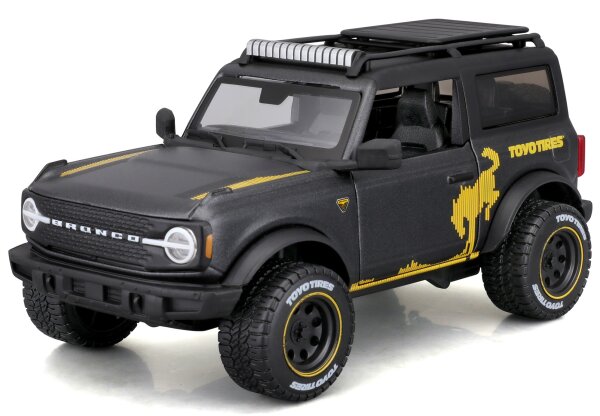 Maisto Ford Bronco Badlands 2021 1/24 grau detailgetreues Modellauto