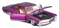 Buick Riviera 1965 Lowrider 1/24 violett detailgetreues Modellauto von Maisto