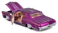 Buick Riviera 1965 Lowrider 1/24 violett detailgetreues Modellauto von Maisto