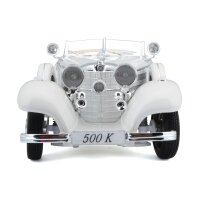 Mercedes Benz 500K Maharadscha 1936 1/18 Modellauto Weiss von Maisto