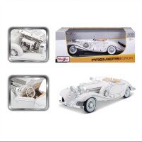 Mercedes Benz 500K Maharadscha 1936 1/18 Modellauto Weiss von Maisto