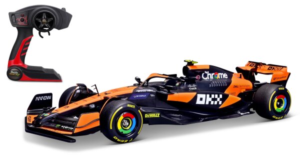Maisto RC Formel 1 McLaren MCL38 1/10 L. Norris mit Sound und 2.4GHz Steuerung