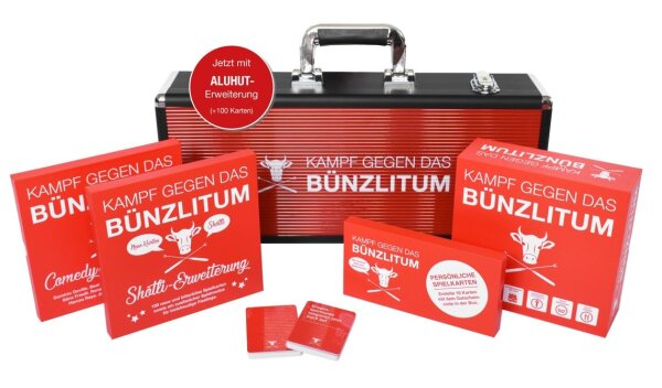 Luxuskoffer für den Kampf gegen das Bünzlitum mit 1500 Karten