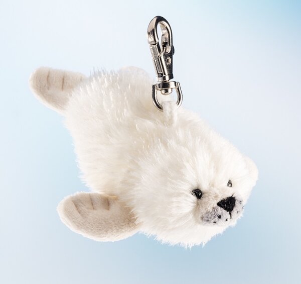 Niedlicher Robbe Roberta Plüsch-Anhänger mit Karabiner von Schaffer