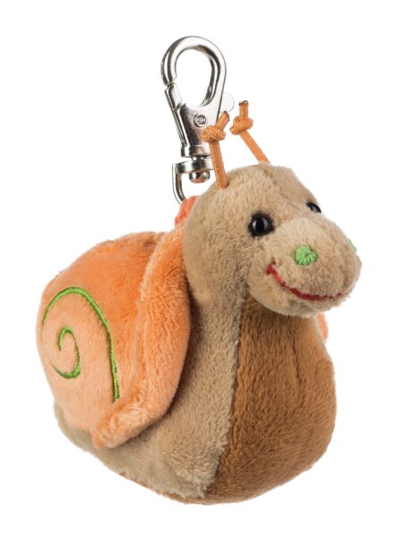 Niedlicher Plüsch-Anhänger Schnecke Adele mit Karabiner von MJSS