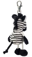 Cute Plush Zebra Nala Keychain with Carabiner by Schaffer...