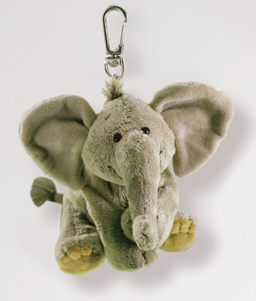 Niedlicher Elefant Sugar Plüsch-Anhänger mit Karabiner von MJSS