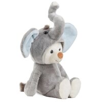 Niedlicher blauer Teddyfant 27cm - Hochwertiges...