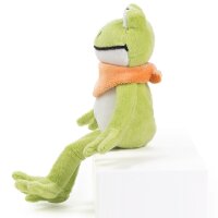 Niedlicher 16cm Plüschfrosch Quark von Schaffer - Hochwertiges Spielzeug