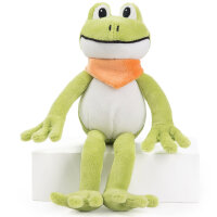 Niedlicher Plüschfrosch Quark 21cm von Schaffer -...