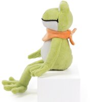 Niedlicher Plüschfrosch Quark 21cm von Schaffer - Hochwertiges Spielzeug