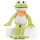 Niedlicher Plüschfrosch Quark 21cm von Schaffer - Hochwertiges Spielzeug