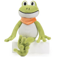 Niedlicher Plüschfrosch Quark 26cm von Schaffer -...