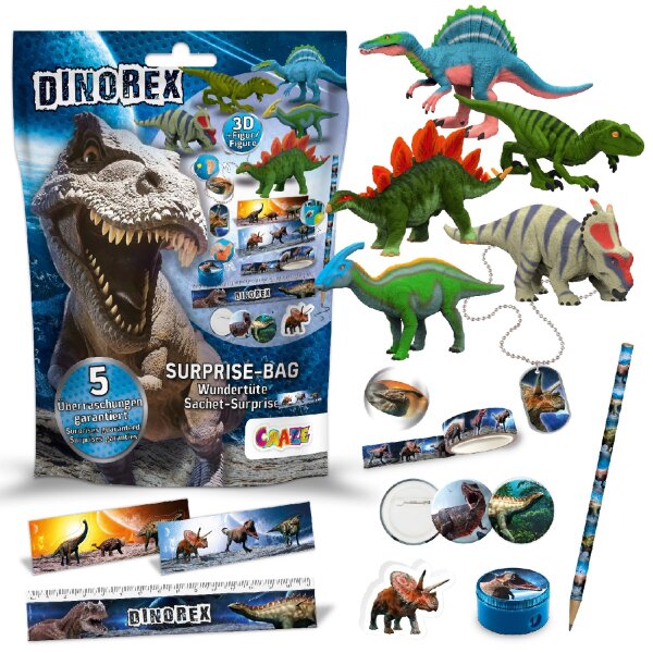 Überraschungstüte Dino mit Spielzeugen für kleine Entdecker