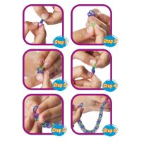 Loops Foilbag 100 Stk + 5 Verschlüsse für DIY Armbänder Basteln