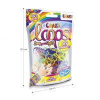 Loops Foilbag 100 Stk + 5 Verschlüsse für DIY Armbänder Basteln