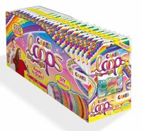 Loops Foilbag 100 Stk + 5 Verschlüsse für DIY Armbänder Basteln
