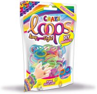 Loops Foilbag 100 Stk + 5 Verschlüsse für DIY Armbänder Basteln