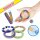 Loops Foilbag 100 Stk + 5 Verschlüsse für DIY Armbänder Basteln