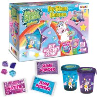 Magic Slime DIY Unicorn Set mit Funkelkristall - 2 Dosen...