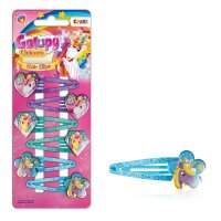 Glitzernde Galupy Unicorn Haarspangen im 6er Set in 3 Farben