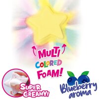 Inkee Foamy Star Badebombe mit Blaubeerduft in Gelb und Lila