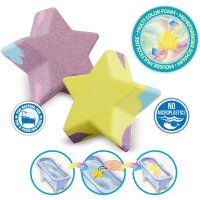 Inkee Foamy Star Badebombe mit Blaubeerduft in Gelb und Lila