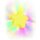 Inkee Foamy Star Badebombe mit Blaubeerduft in Gelb und Lila