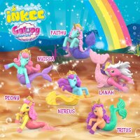 Inkee Überraschungs-Badekugel Galupy Mermaid mit 6 Sammelfiguren