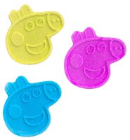 Inkee Peppa Pig Badebomben 3er-Set mit Erdbeerduft und Mandelöl