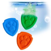 Inkee Badebomben Paw Patrol 3er-Set mit Popcorn-Duft und Mandelöl