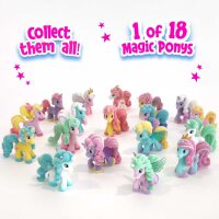 Magic Ponys Sammelfiguren mit Glitzerflügeln und Prinzessinnen-Kronen
