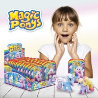 Magic Ponys Sammelfiguren mit Glitzerflügeln und Prinzessinnen-Kronen