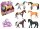 Cavally Box Set mit 6 realistischen Pferden und Farbwechselfunktion