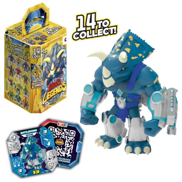 Dino Legends Sammelfiguren Set mit mächtigen Waffen und Rucksäcken